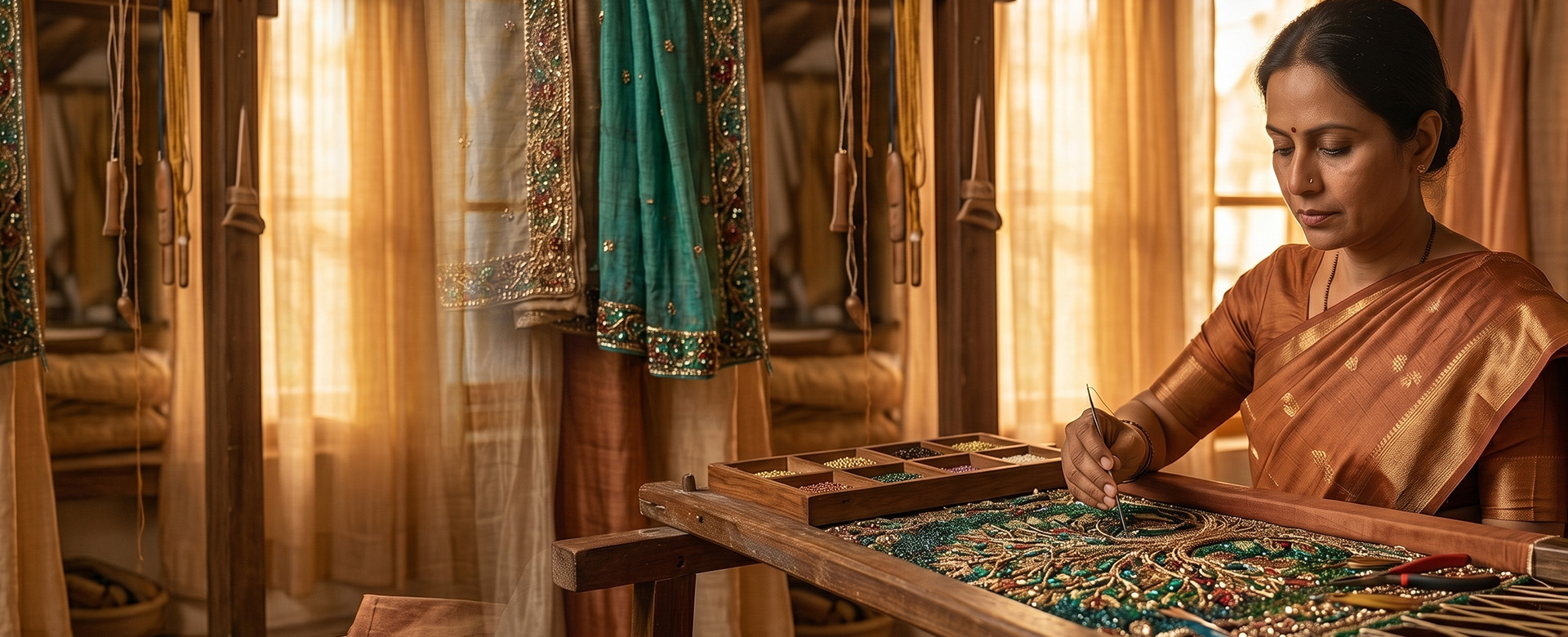 15 Days. Two Artisan Communities. One Saree.
